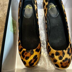J. Crew Women's Leopard Print Wedges